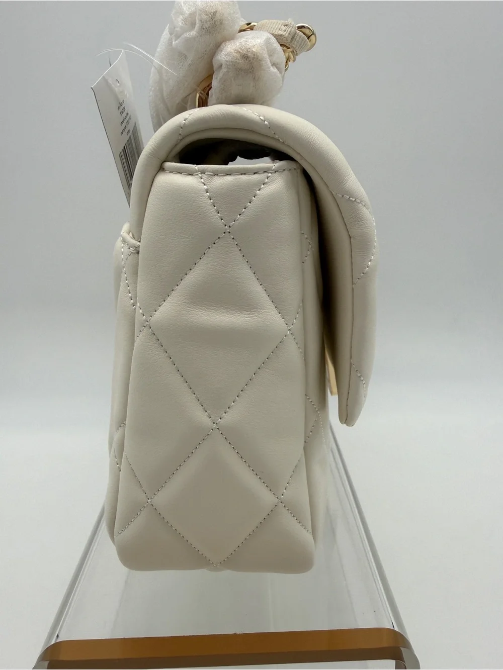 Kate Spade Carey Quilted Small Flap Crossbody Meringue